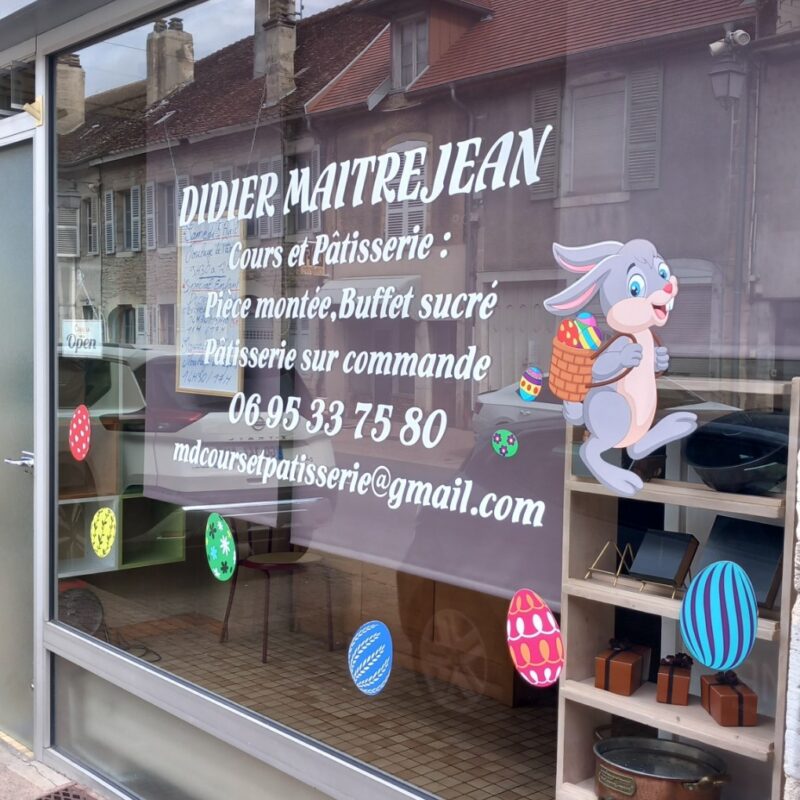 déco vitrine Pâques
